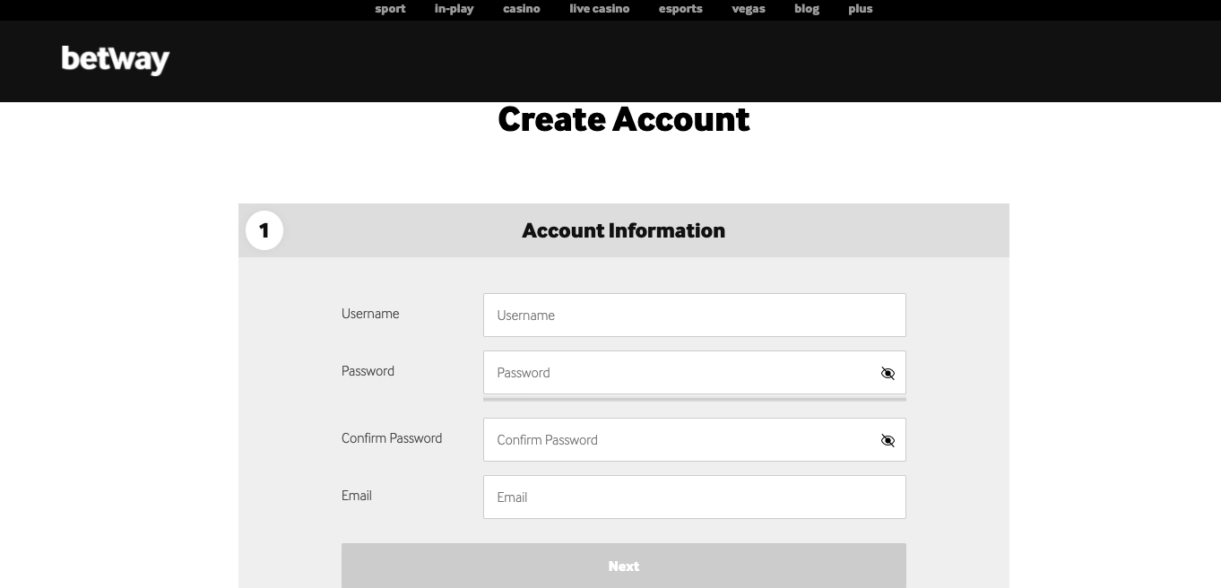 Betway Casino Registration Betway Casino Registration