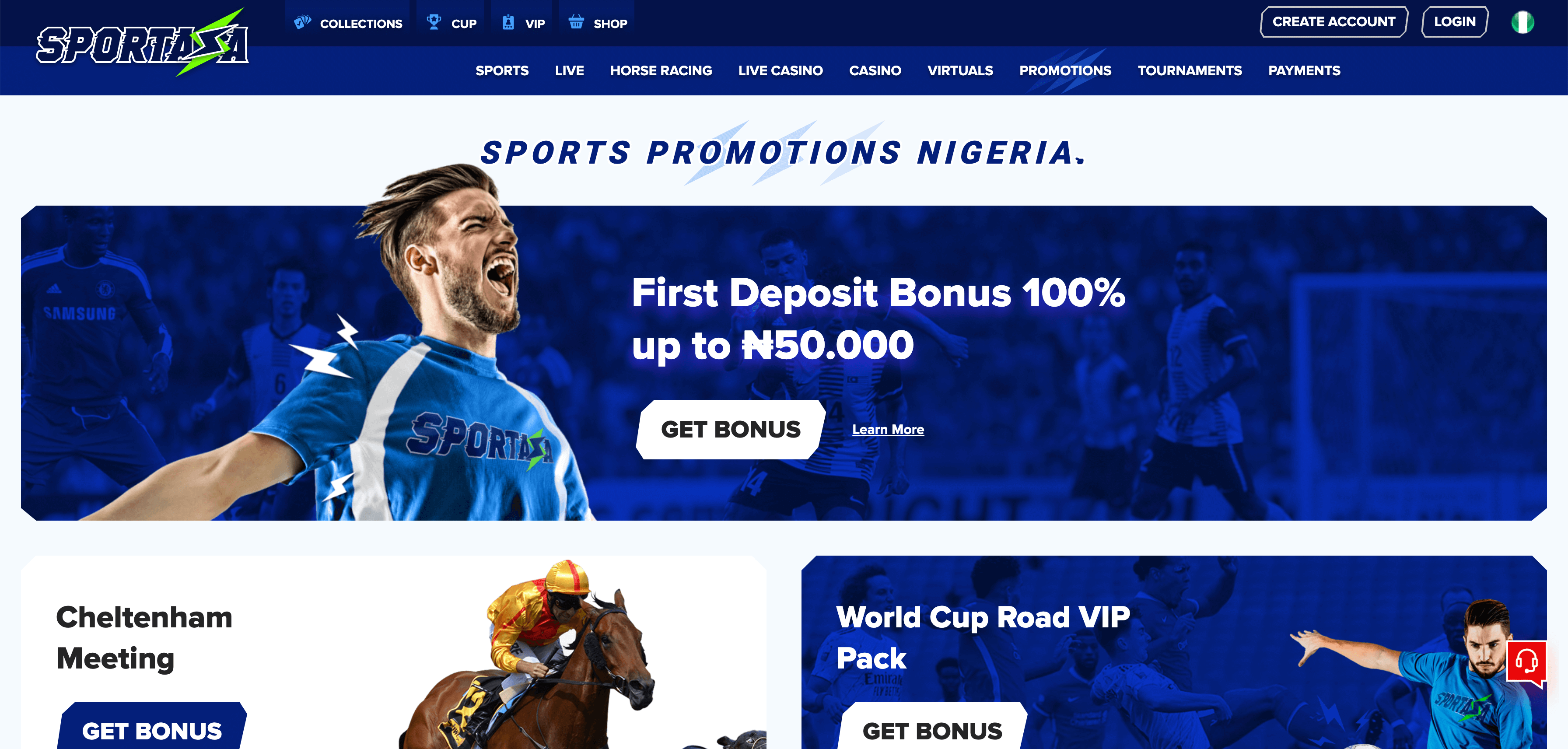 sportaza nigeria Bonuses and Promotions