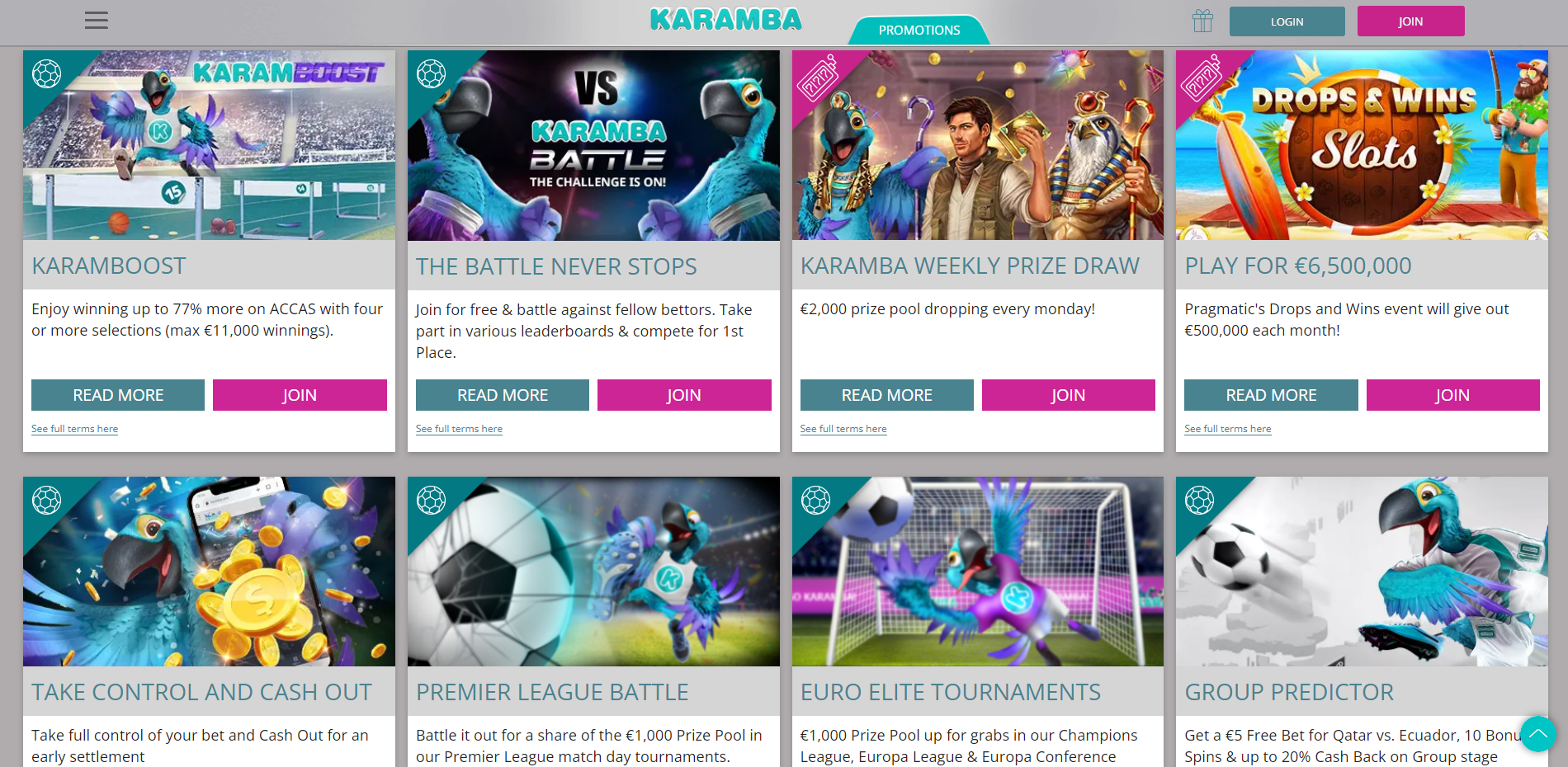 Karamba-Bonuses
