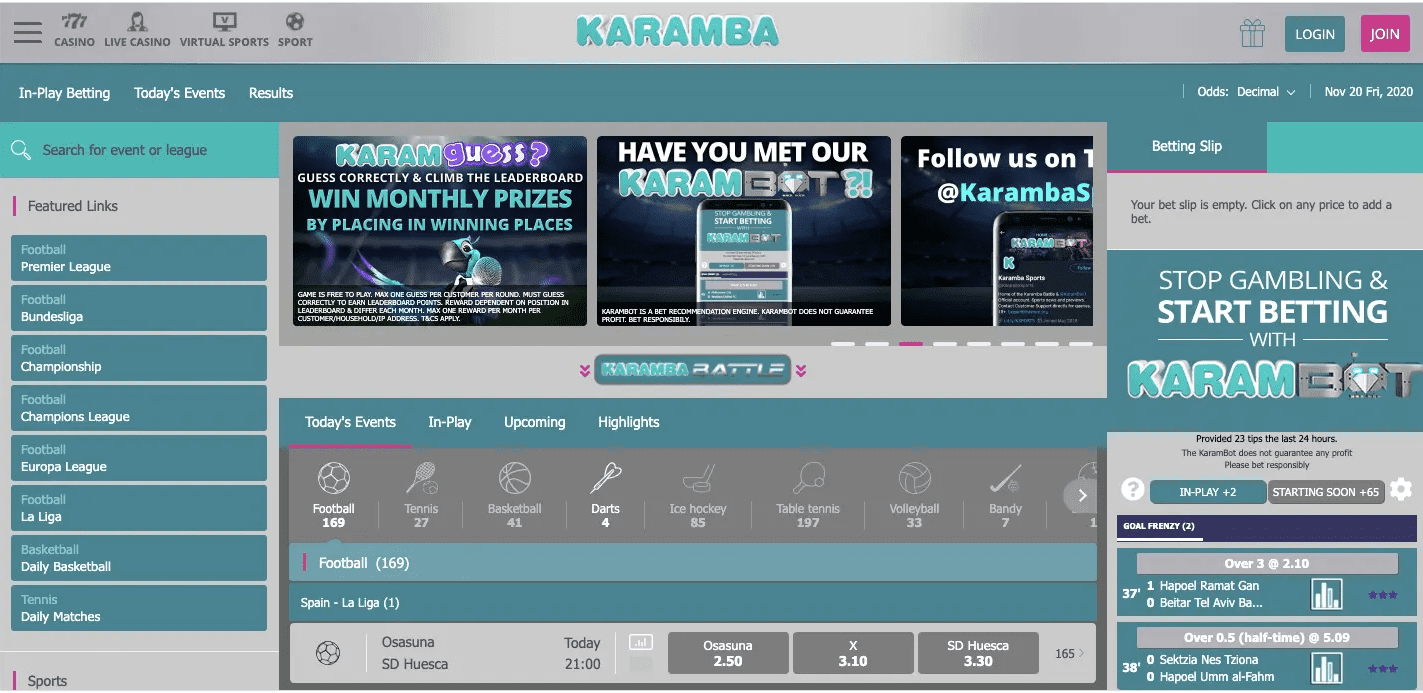 Karamba-Homepage