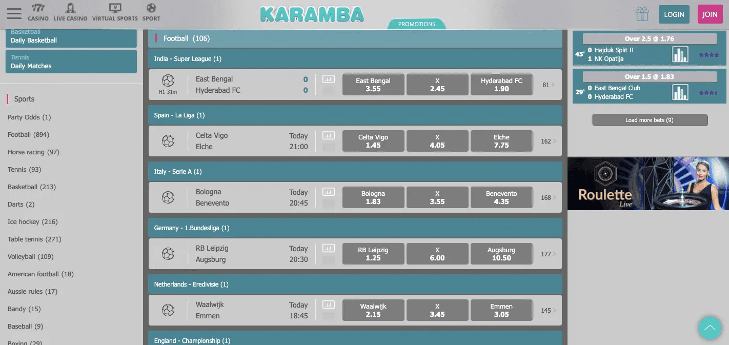 Karamba-Sports-Betting
