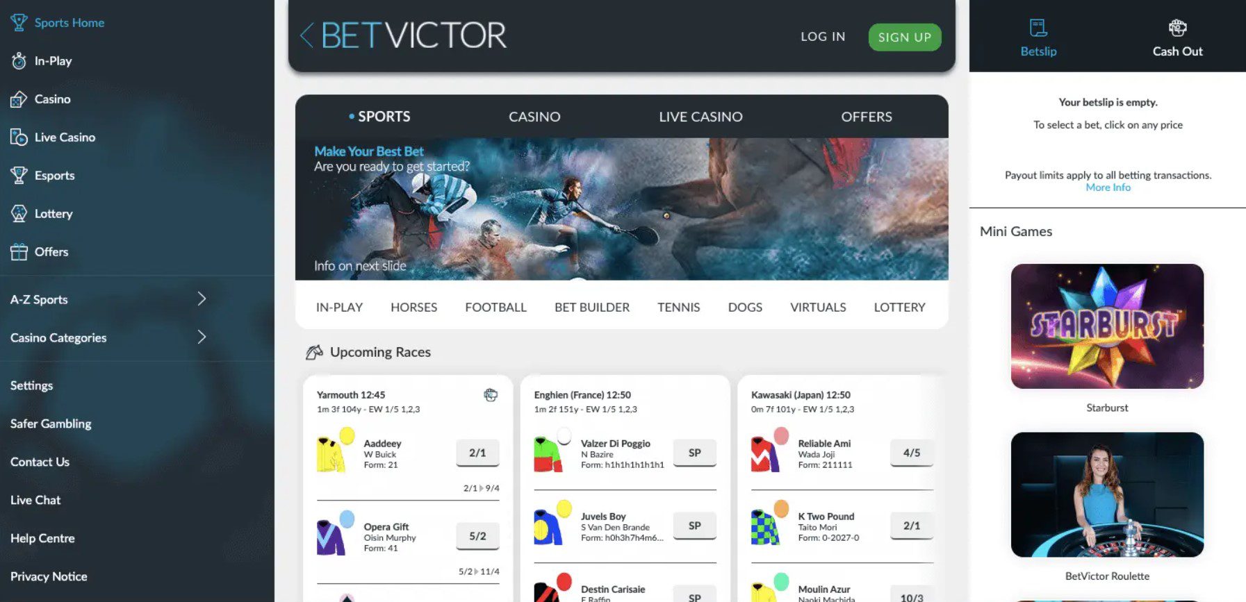 betvictor-casino-homepage