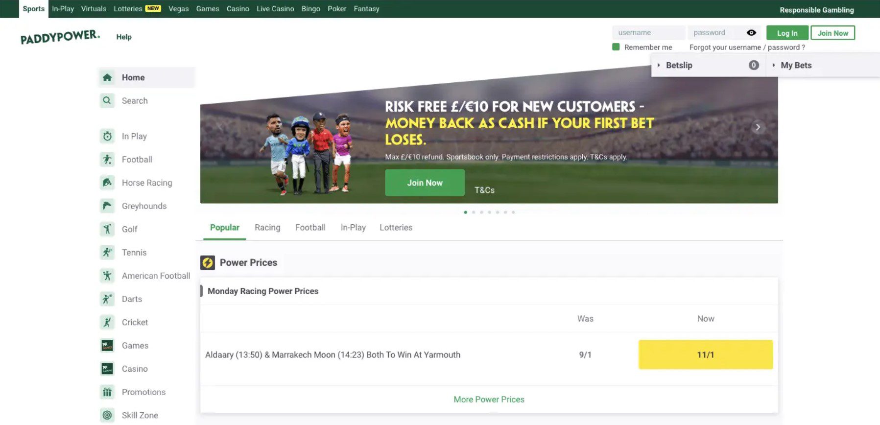 paddypower-casino-homepage