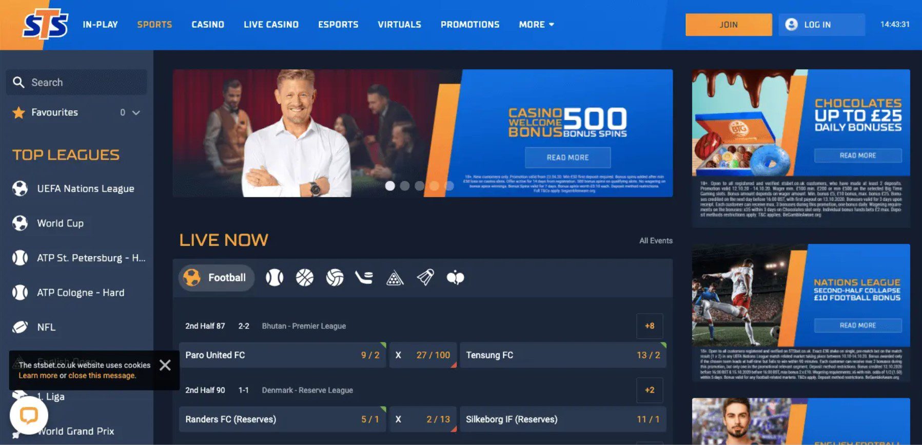 stsbet-casino-homepage