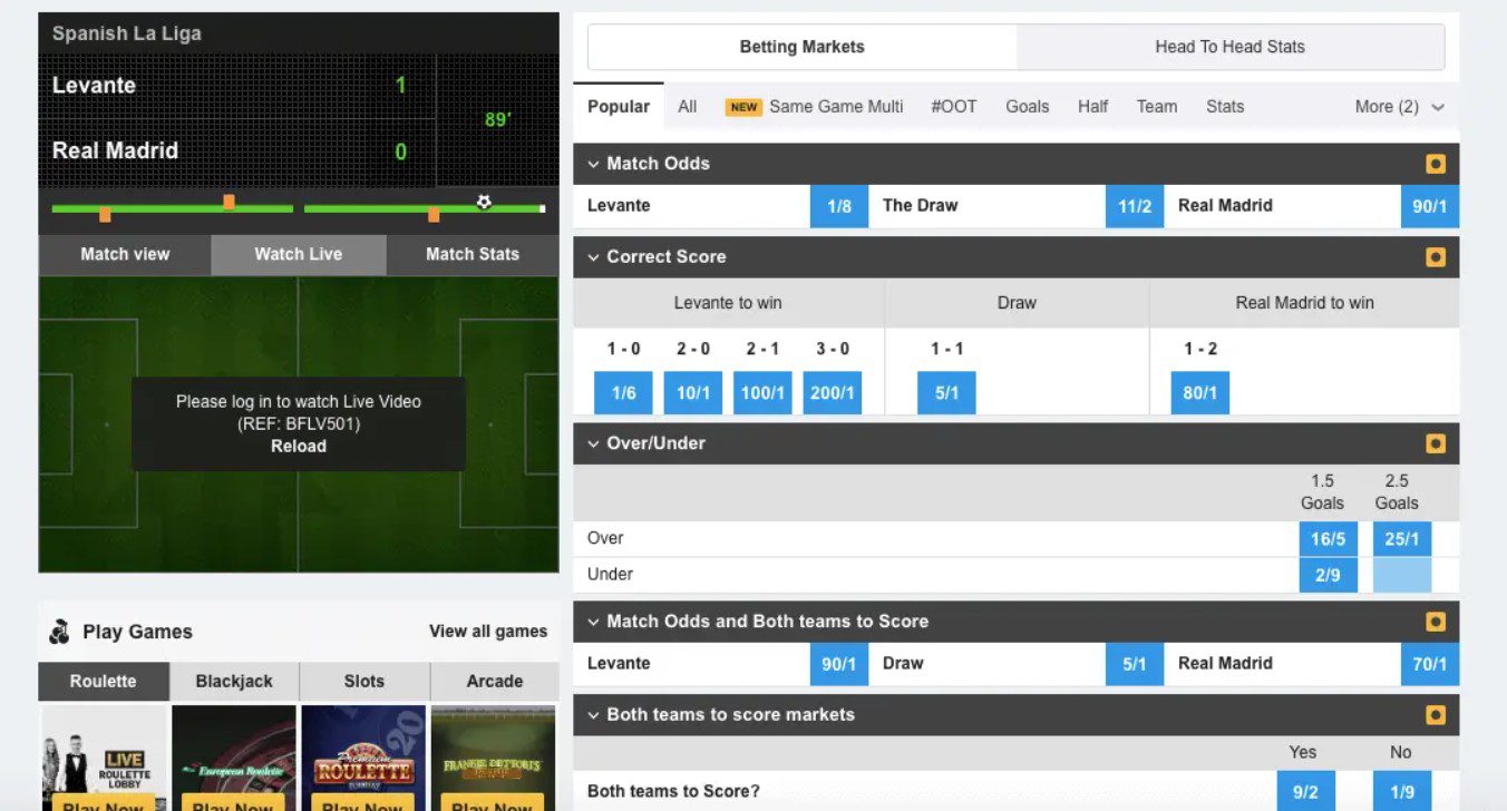 betfair-casino-live-betting