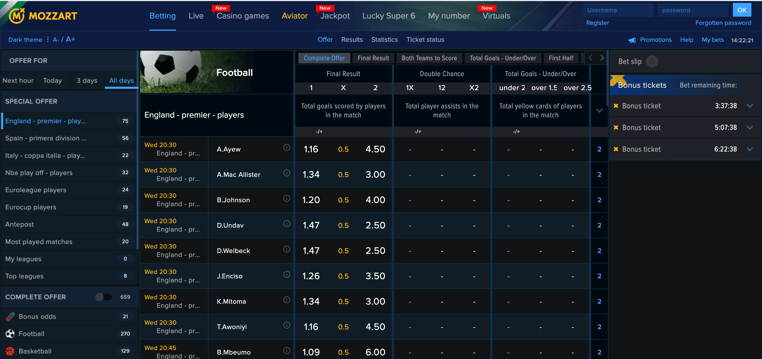 Mozzartbet Betting