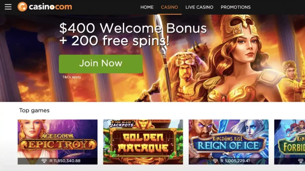Casino.com Nigeria 2 Casino.com Homepage