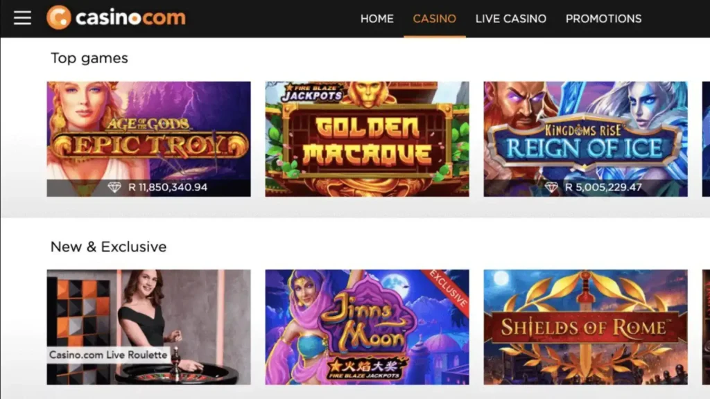 Casino.com Nigeria 4 Casino.com Slots