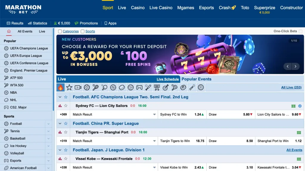 Marathonbet Nigeria 2 Marathonbet Homepage