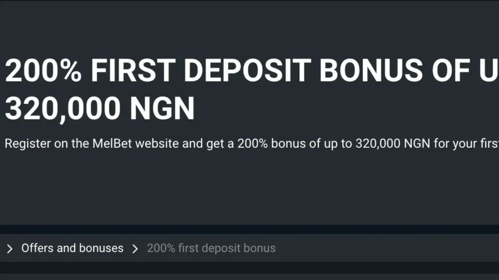 Melbet Nigeria 4 Melbet Welcome Bonus