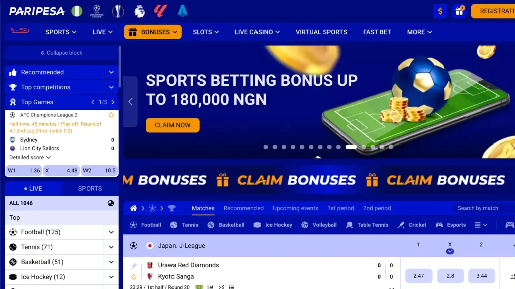 Paripesa Nigeria 2 Paripesa Homepage