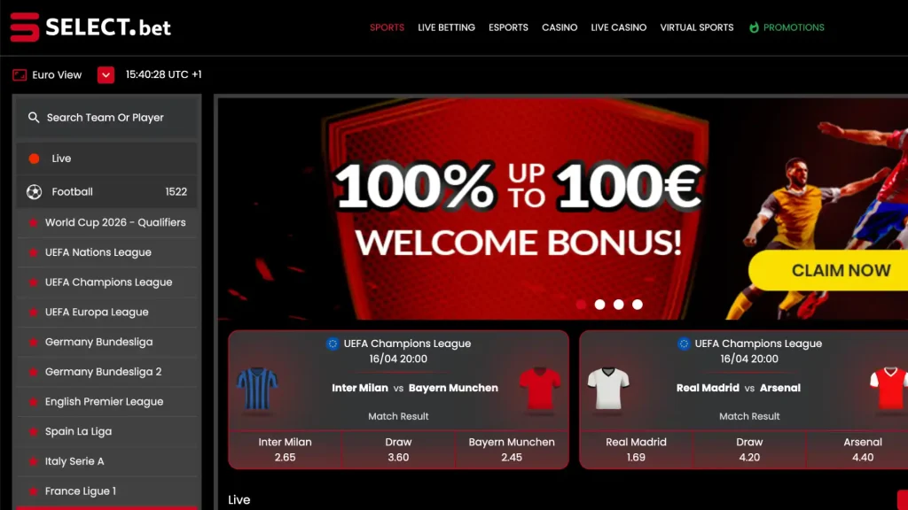 Select.bet Nigeria 2 Select.bet Homepage