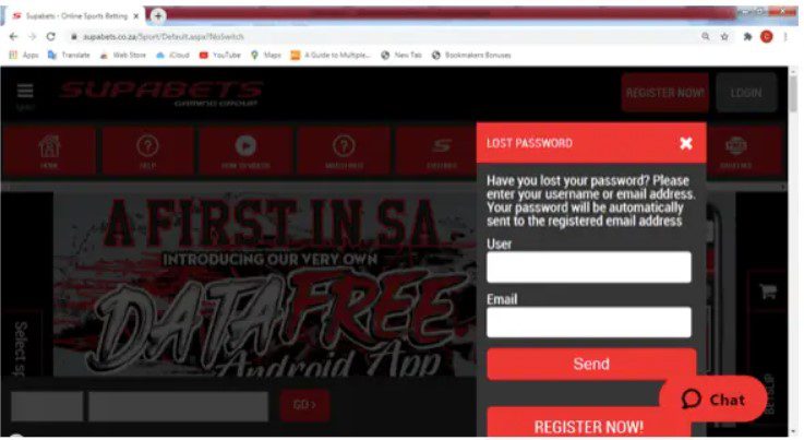 How to reset your Supabets account password 6 supabets-tabella-3