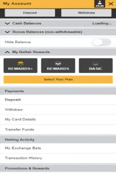 How to withdraw winnings from your Betfair account 2 tabella-1